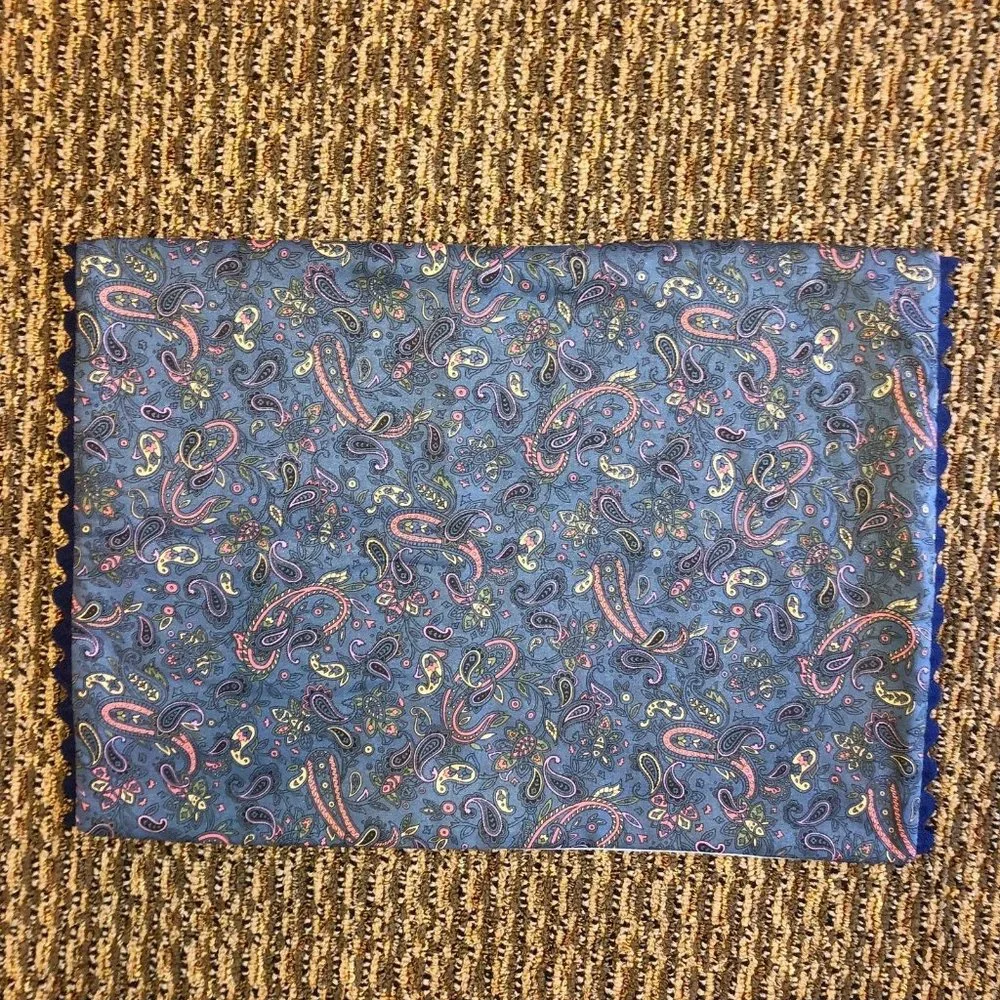 Handmade Placemats Set of 4 Never Used Paisley Blue